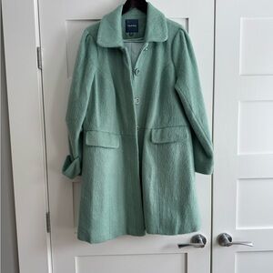 Mint Green Wool Coat